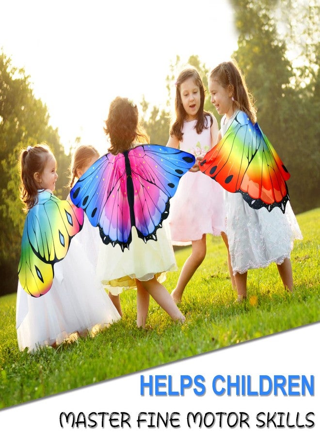 iROLEWIN Toddler Kids Butterfly-Wings for Girls Butterfly-Costume 10 Bulk Fairy Dress Up Wings as Boys Christmas Party Favors - Image 3